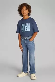 Детские джинсы ПРЯМЫЕ Calvin Klein Jeans, синий
