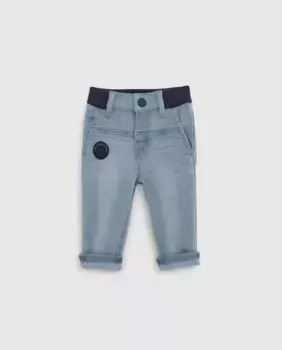 Детские джинсы с эластичной резинкой на талии IKKS, синий