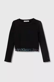 Детские джинсы с длинным рукавом Calvin Klein Jeans, черный