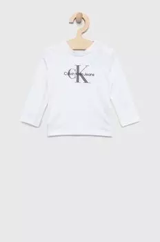 Детские джинсы с длинным рукавом Calvin Klein Jeans, белый