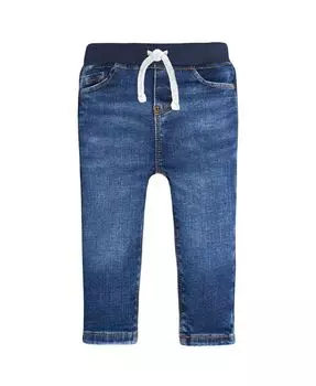 Детские джинсы скинни с нейтральной талией в рубчик Gerber, синий