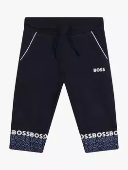 Детские джоггеры с вышитым логотипом HUGO BOSS, темно-синий/мульти