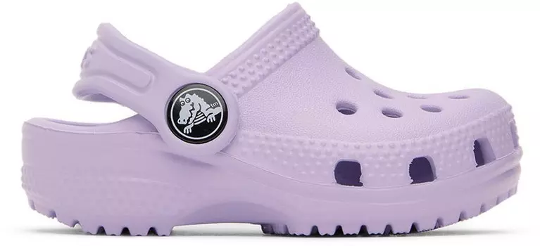 Детские фиолетовые классические сабо Crocs