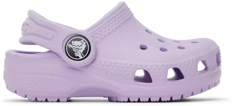 Детские фиолетовые классические сабо Crocs