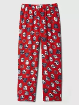 Детские фланелевые пижамные штаны Gap, красный