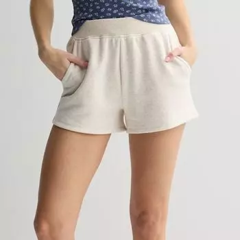 Детские флисовые шорты с резинкой на талии So, цвет oatmeal heather