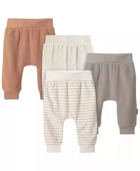 Детские флисовые штаны нейтрального цвета, 4 шт. в упаковке Gerber, коричневый