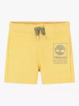 Детские французские махровые спортивные шорты-бермуды Timberland, желтый