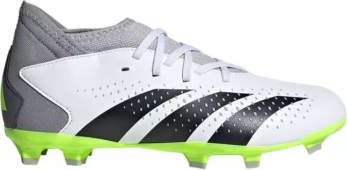Детские футбольные бутсы Adidas Predator Accuracy.3 FG, белый/зеленый