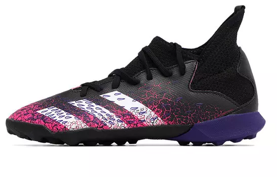 Детские футбольные бутсы Adidas Predator Kids, черный/фиолетовый
