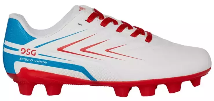 Детские футбольные бутсы DSG, красный/белый/синий