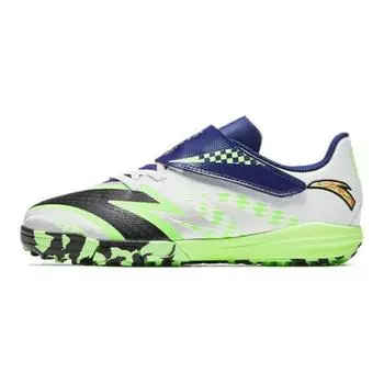 Детские футбольные бутсы GS Low-top Anta белые/черные/флуоресцентные цифровые зеленые Anta Kids, зеленый