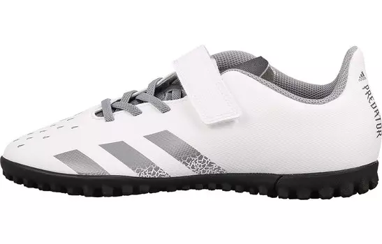 Детские футбольные бутсы Kids Low-top White Iron Gray Adidas