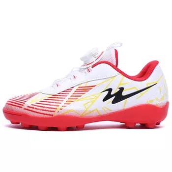 Детские футбольные бутсы Kids Low-top Black Binary, белый/красный