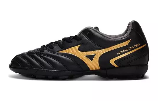 Детские футбольные бутсы Mizuno Monarcida GS, Black/Gold