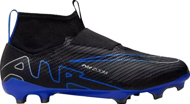 Детские футбольные бутсы Nike Mercurial Zoom Superfly 9 Pro FG, черный/синий