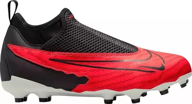 Детские футбольные бутсы Nike Phantom GX Academy DF FG, красный/черный