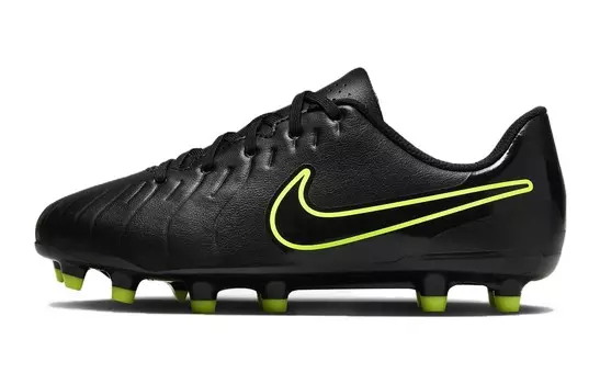Детские футбольные бутсы Nike Tiempo Legend 10 GS, Black/Green