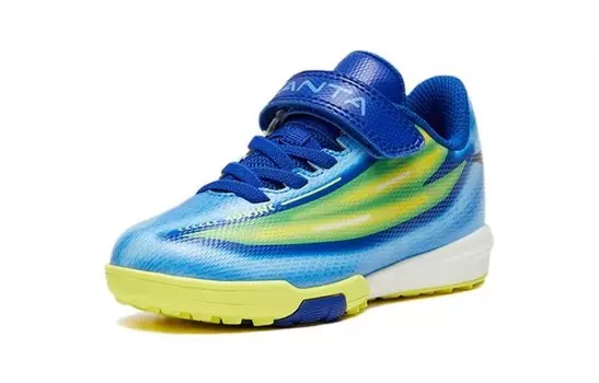 Детские футбольные бутсы PS Low-top Medium Blue/Flurescent Yellow/Increative Blue Anta Kids