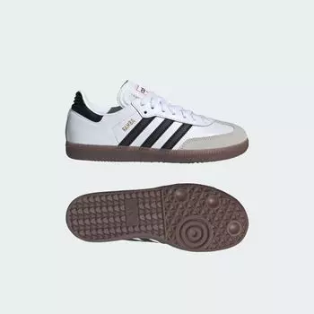 Детские футбольные бутсы Samba для игры в помещении Adidas, цвет White/None/None