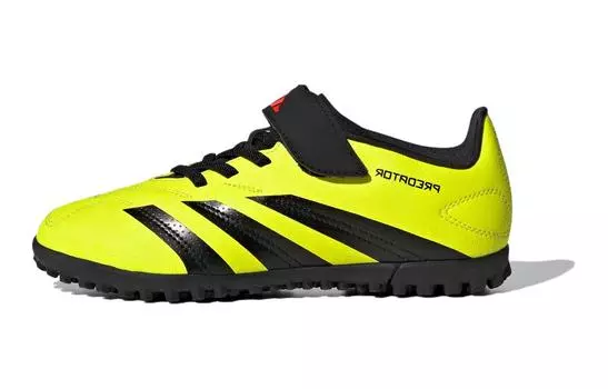 Детские футбольные бутсы серии PREDATOR Kids Low-top желто-зеленые/черные Adidas, зеленый