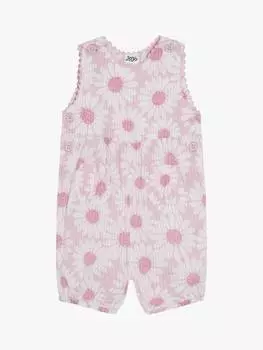 Детские хлопчатобумажные комбинезоны с принтом маргаритки JoJo Maman Bb, розовый