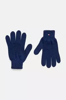 Детские хлопчатобумажные перчатки Tommy Hilfiger, темно-синий