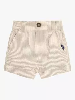 Детские хлопчатобумажные шорты в тонкую полоску JoJo Maman Bb, цвет Stone