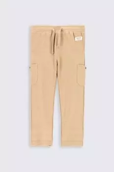 Детские хлопковые брюки Coccodrillo, бежевый