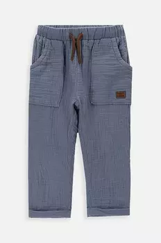 Детские хлопковые брюки Coccodrillo, синий