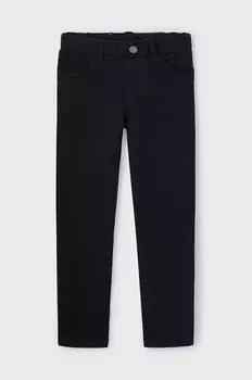 Детские хлопковые брюки Mayoral, черный