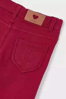 Детские хлопковые брюки Mayoral, красный