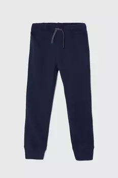 Детские хлопковые брюки United Colors of Benetton, темно-синий