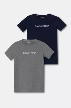 Детские хлопковые футболки Calvin Klein Underwear, 2 шт, серый