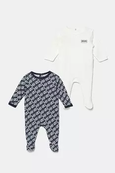 Детские хлопковые комбинезоны, 2 шт. в упаковке Kenzo Kids, белый