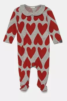 Детские хлопковые комбинезоны United Colors of Benetton, серый