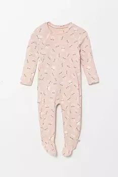 Детские хлопковые комбинезоны United Colors Of Benetton, розовый