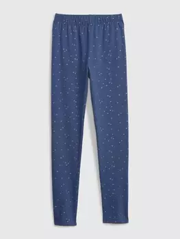 Детские хлопковые леггинсы Gap, синий