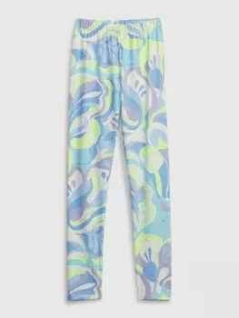 Детские хлопковые леггинсы Gap, синий