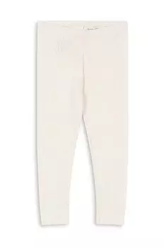 Детские хлопковые леггинсы Konges Sljd MINNIE PANTS GOTS, белый