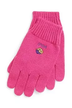 Детские хлопковые перчатки Polo Ralph Lauren, розовый