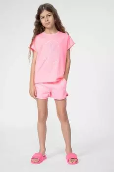 Детские хлопковые шорты 4F, розовый