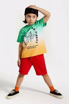 Детские хлопковые шорты Coccodrillo, красный