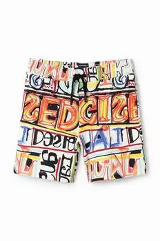 Детские хлопковые шорты Desigual, мультиколор