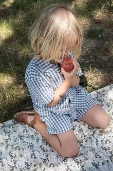 Детские хлопковые шорты Konges Sljd, синий