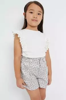 Детские хлопковые шорты Mayoral, бежевый