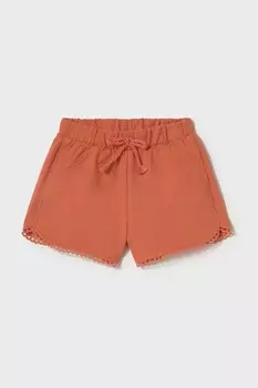Детские хлопковые шорты Mayoral, оранжевый