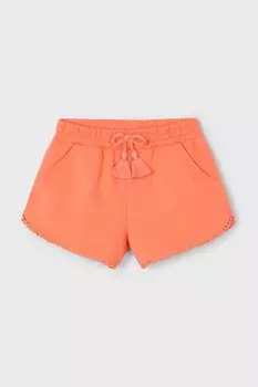 Детские хлопковые шорты Mayoral, оранжевый