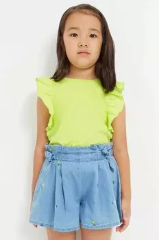 Детские хлопковые шорты Mayoral, синий