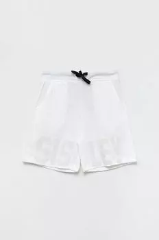 Детские хлопковые шорты Sisley, белый